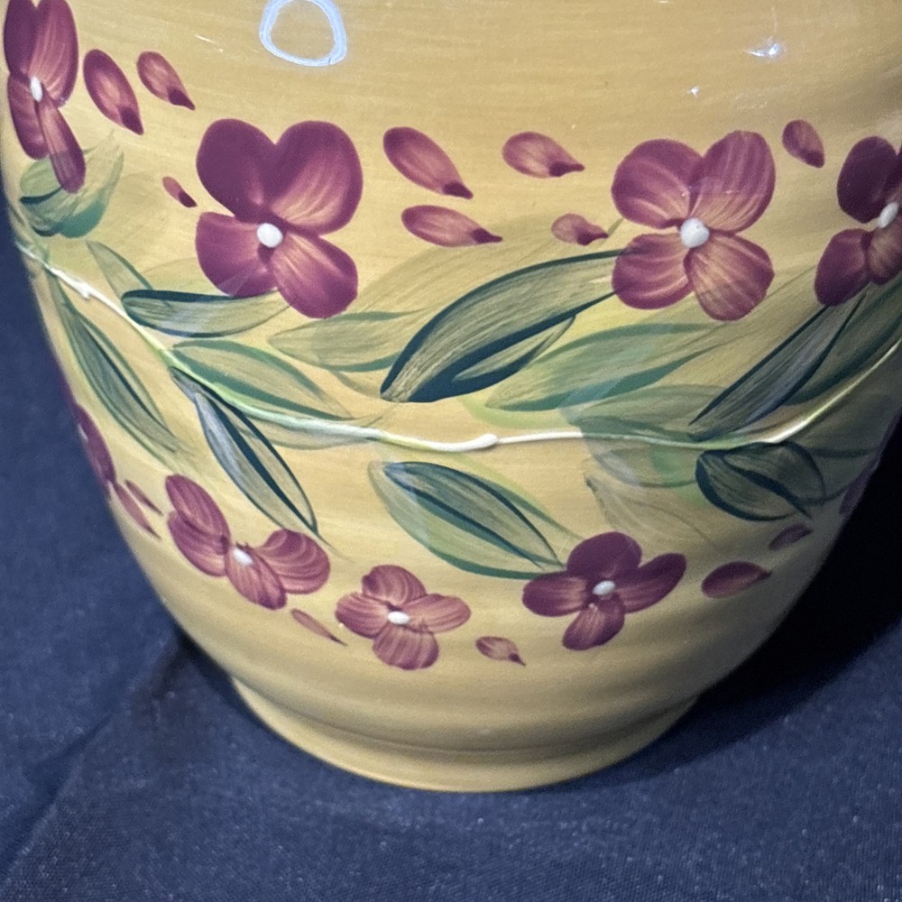 Le Provance Hand Painted Flower Pitcher