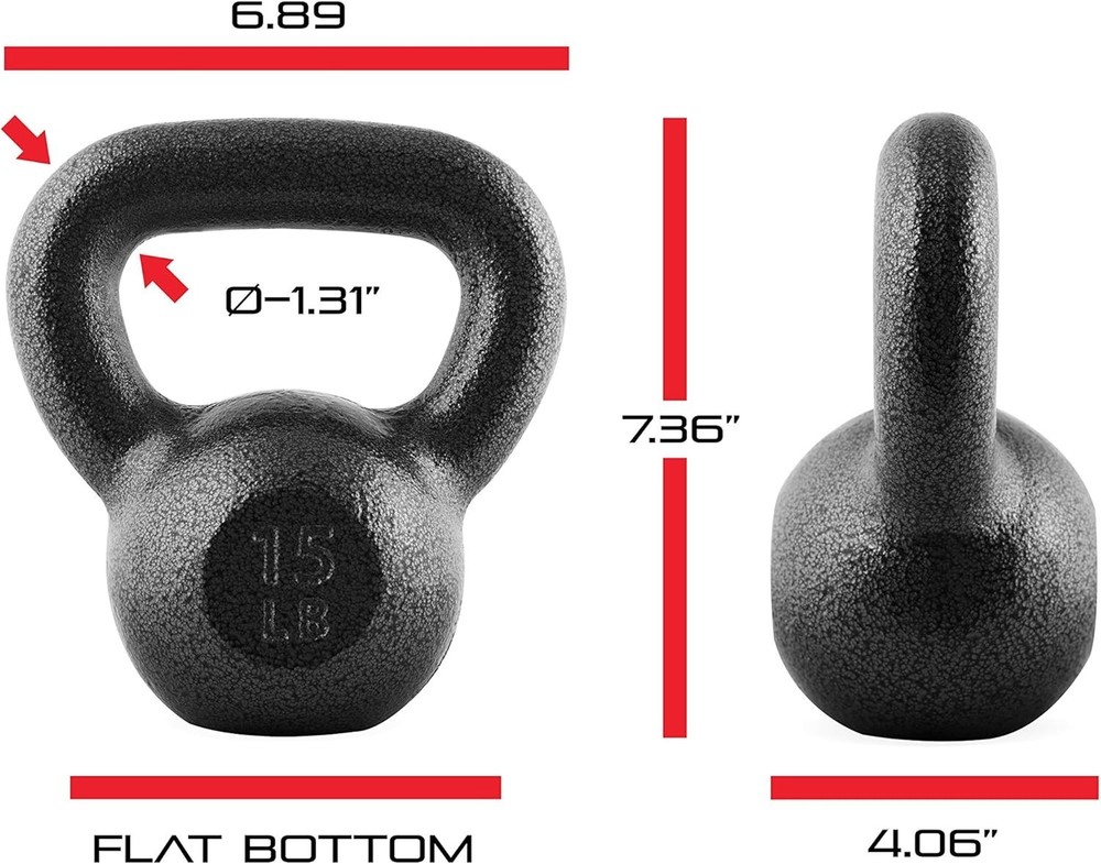 CAP Barbell Cast Iron Kettlebell - Coated Options, Singles and Sets, Multiple We