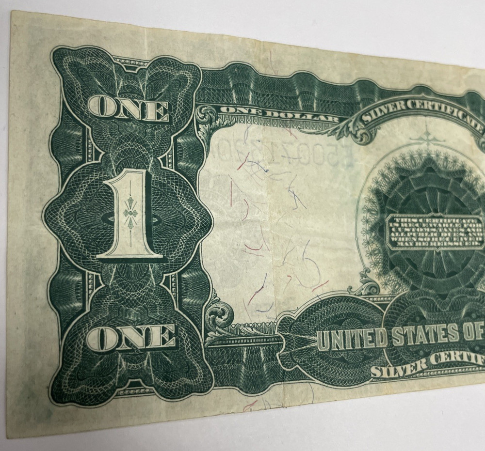 1899 $1 US SILVER CERTIFICATE LARGE NOTE BLACK EAGLE VERY NICE
