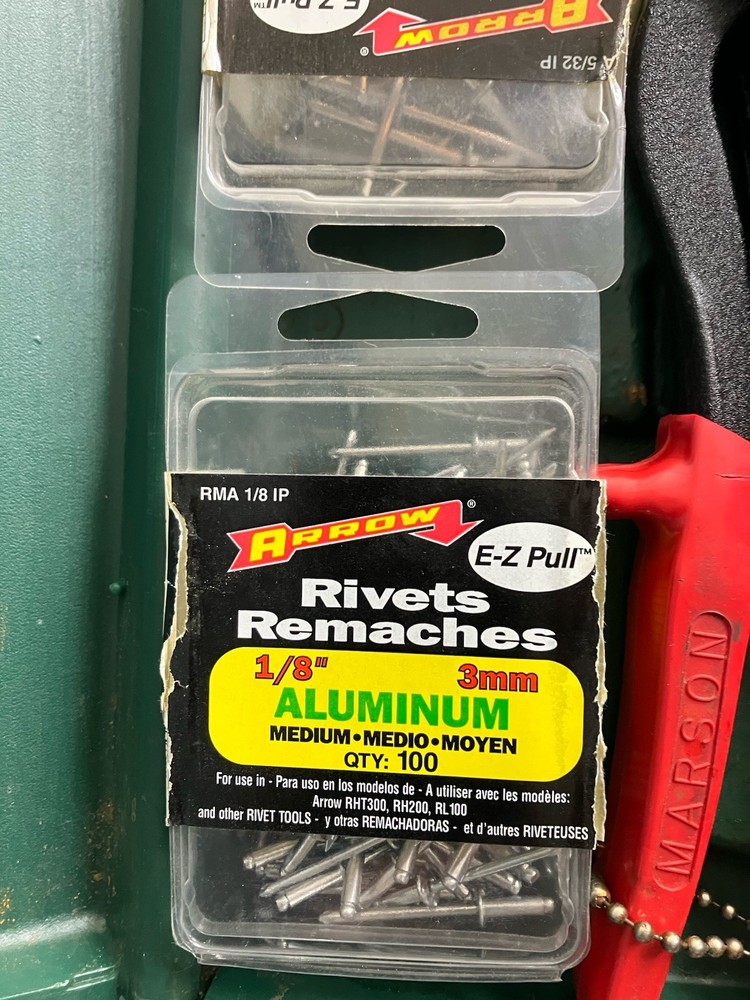 Vintage Marson Klik No 200 Rivet Riveter Kit & Rivets