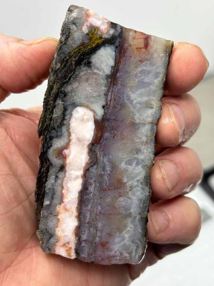 Ghost Seam Agate slab Cabbing Lapidary Collecting Combo Ship Avail