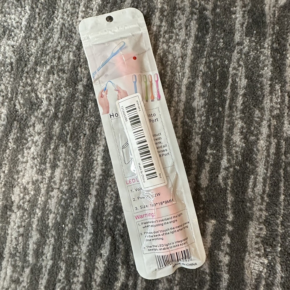 Flexible USB LED Light Lamp Red Computer Study Reading Notebook Laptop PC New