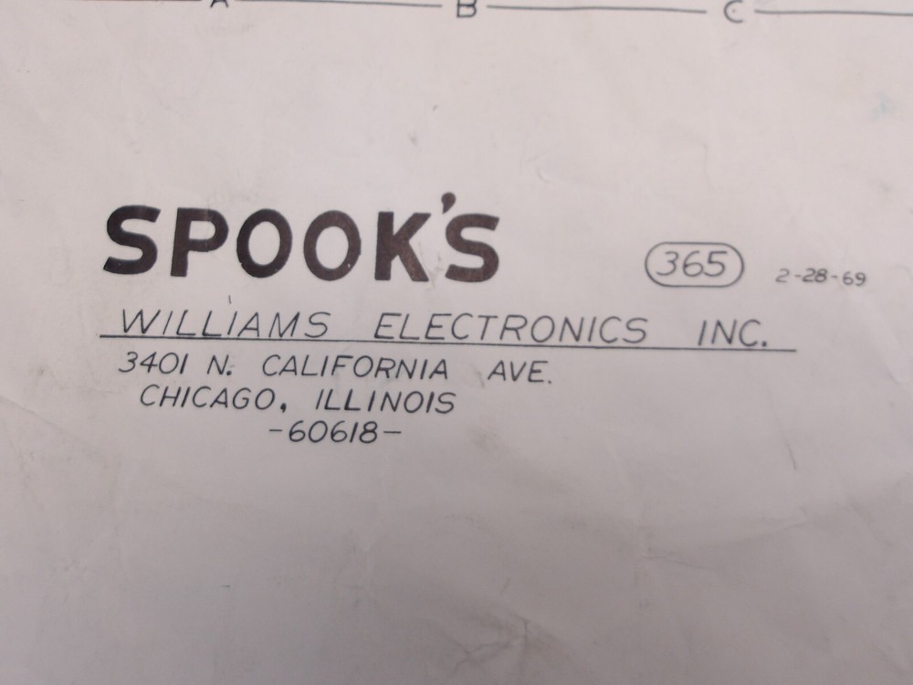 Williams: Spooks - Gun Game - Schematic