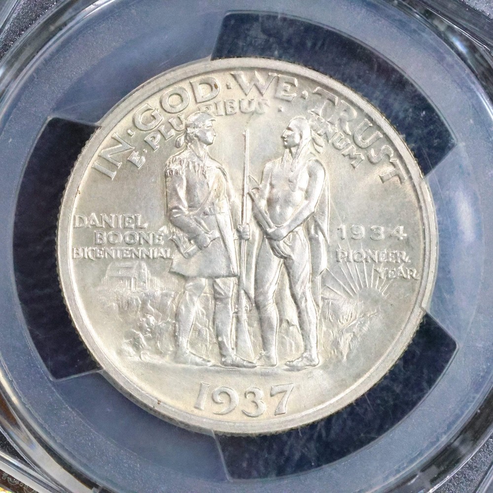 1937 Daniel Boone Bicentennial Half Dollar 50c Commemorative - PCGS MS 64
