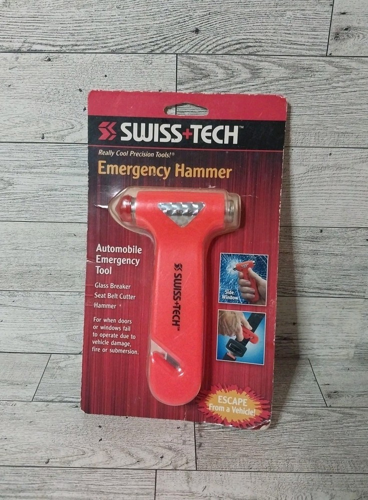 SWISS TECH EMERGENCY HAMMER Automobile Emergency Tool New