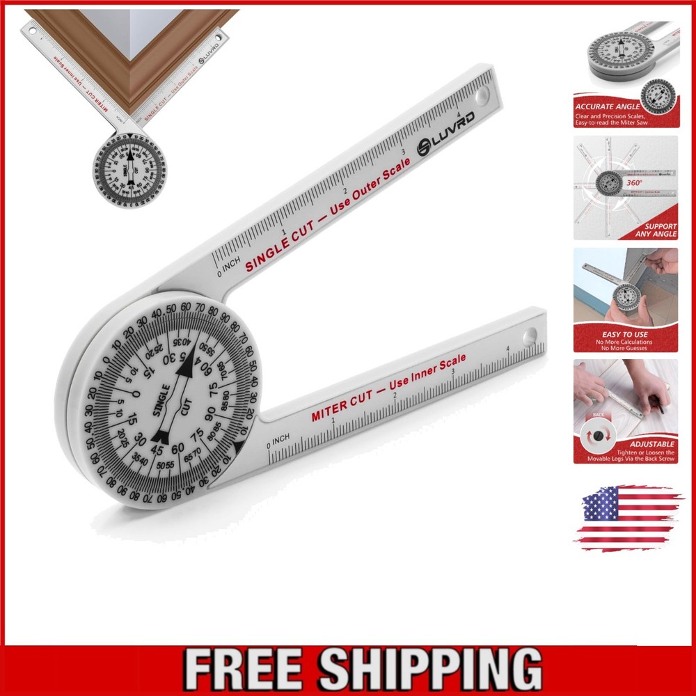 Compact and Collapsible Miter Protractor for Effortless Woodworking Precision