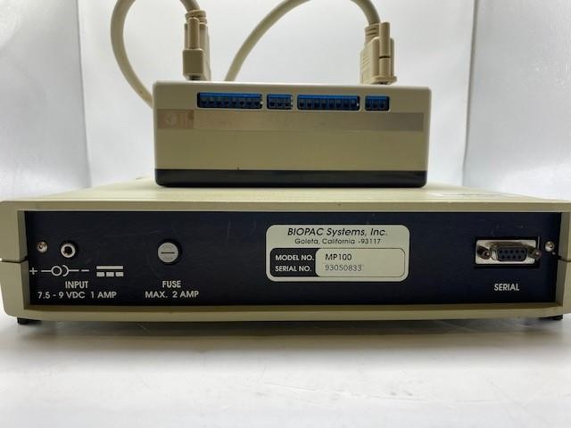 Biopac Systems MP100 Data Acquisition Interface Module W/2 Plugs