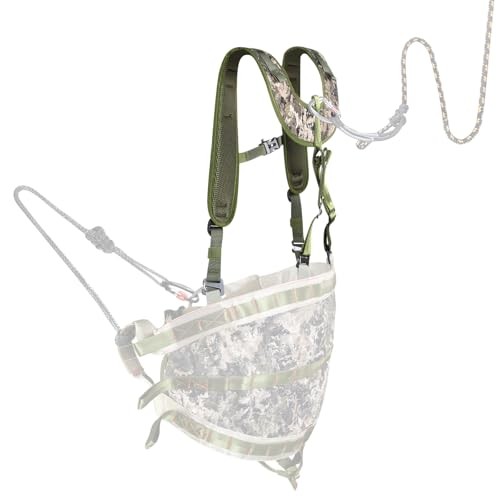 Tree Saddle Suspenders, Modular Yoke Support System with Universal Molle Kit,