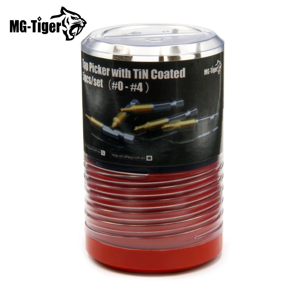 5pcs Tap Picker #0-#4 Set with TiN Coated