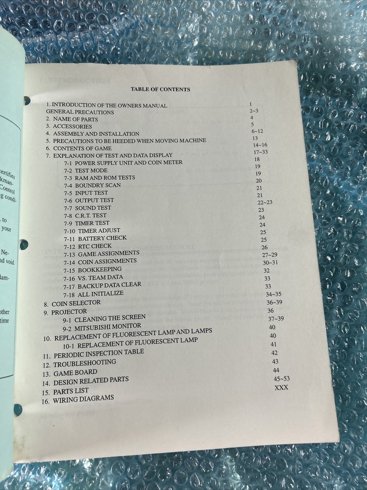 VIRTUA STRIKER 2 DELUXE SEGA original game manual