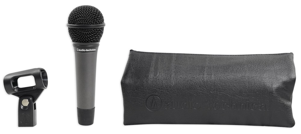 Audio Technica Dynamic Podcasting Podcast Microphone w/Stand+Pop Filter+Cable