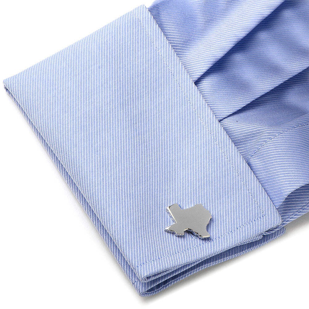 Silver Texas Cufflinks