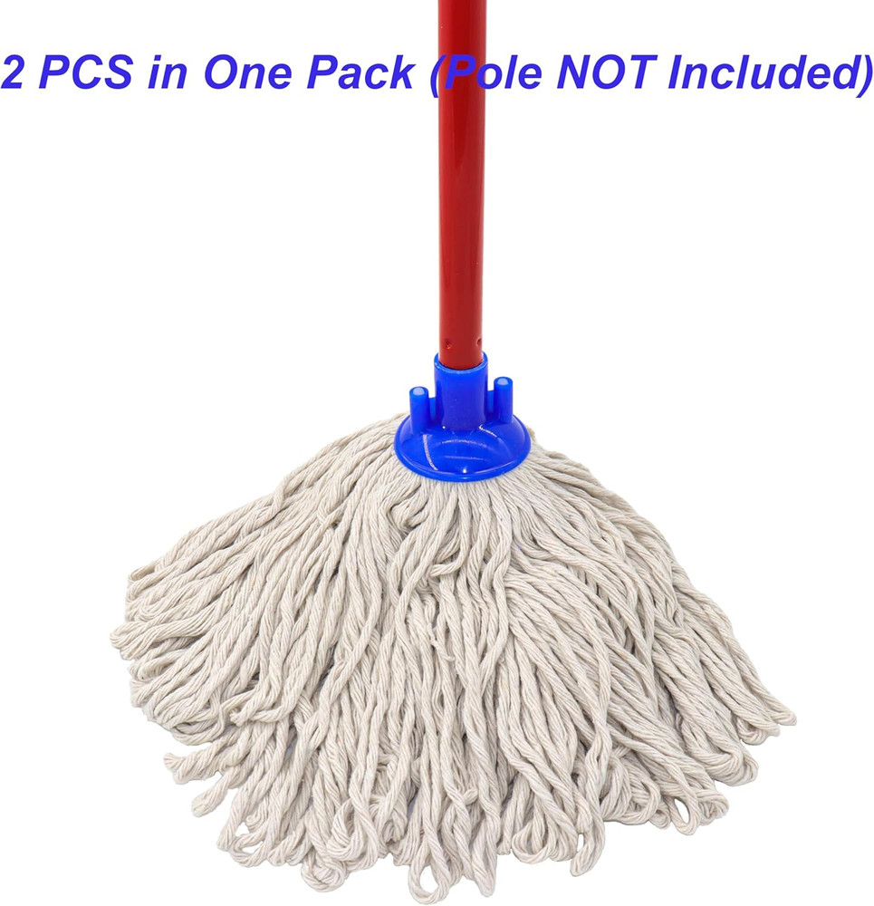 Cotton String Screw on Mop Replacement Head Compatible with All Standard US Thre
