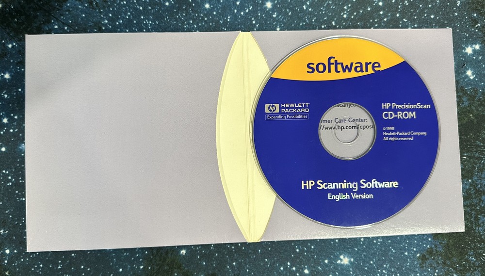 1998 HP PrecisonScan ScanJet Scanning Software Version CD-ROM