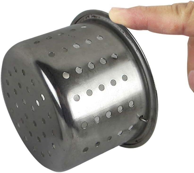 SUS304 Stainless Steel Deep Sink Strainer Inner Basket,Replacement for Kitchen D