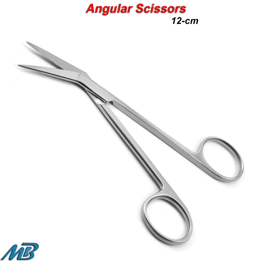 Dental Angular Scissor Suturing Surgical Veterinary Dissecting Instruments CE