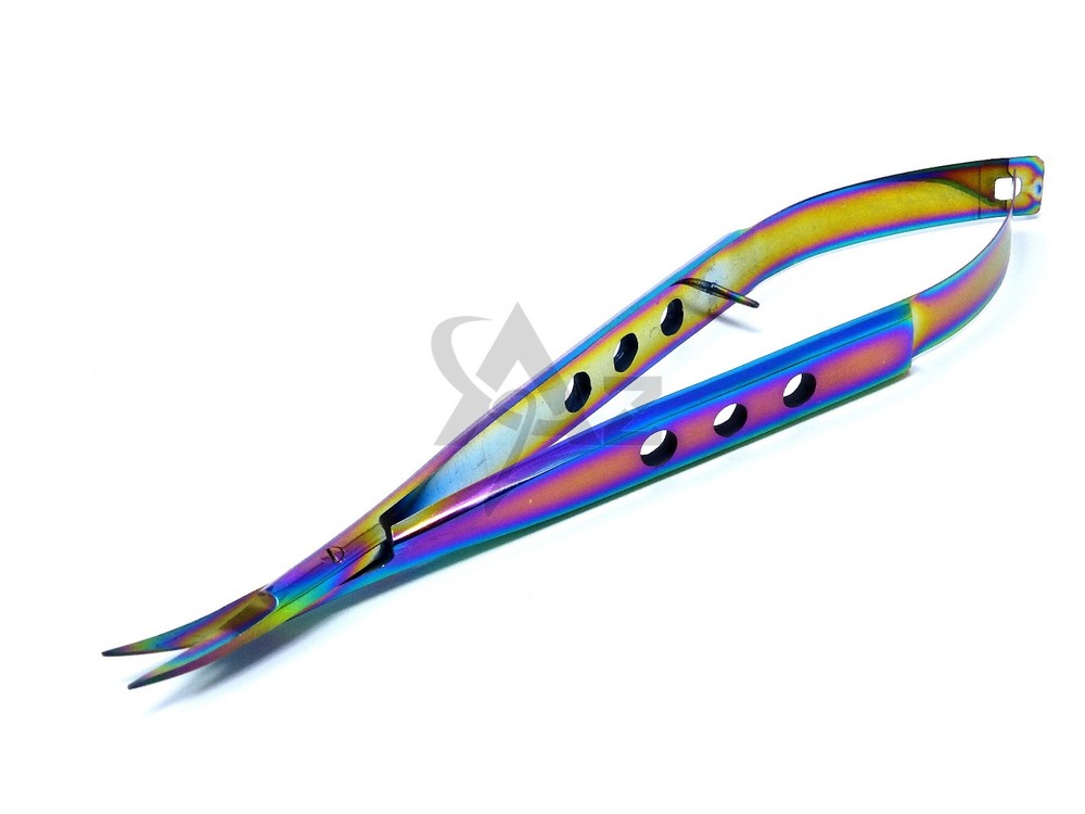 CASTROVIEJO Stitch MicroSurgical Scissors Sharp/Sharp 5.5"Curved Premium Quality