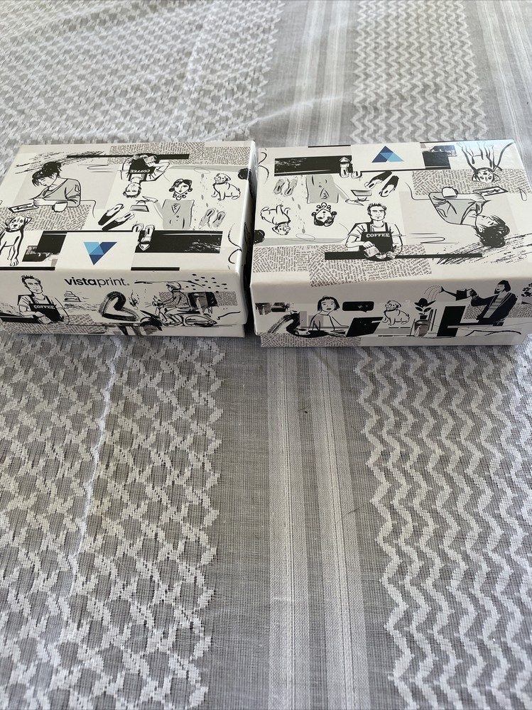 2 Small Decorative Boxes Black White Decor Creative Office Organizing Craft 5x4”
