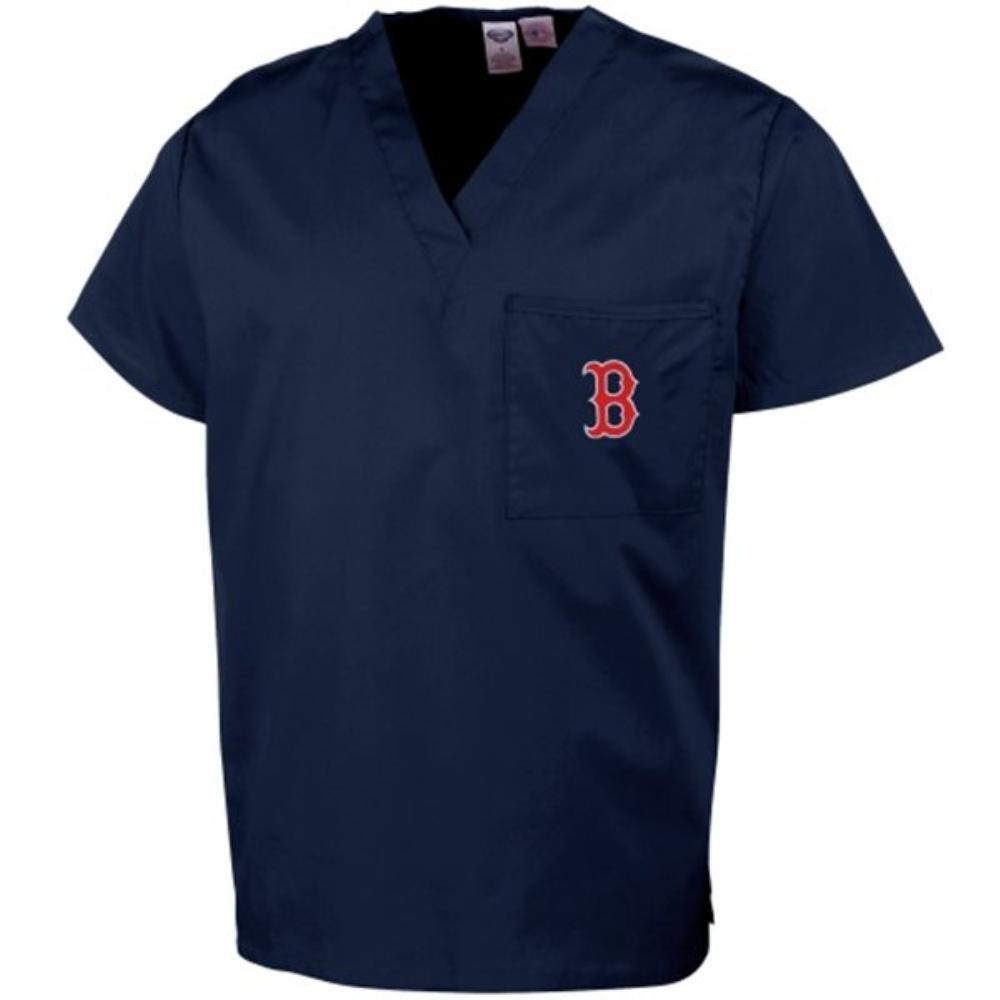 Boston Red Sox V Neck Scrub Top