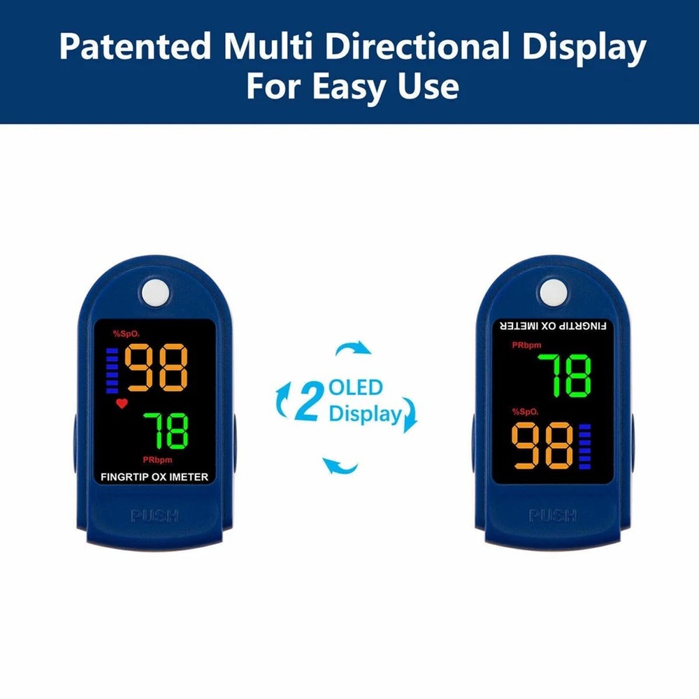 Compact portable pulse oximeter for home use, without probe US