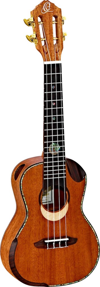 Ortega Guitars ECLIPSE-CC4 Eclipse Series Concert Ukulele All Solid , Walnut ...