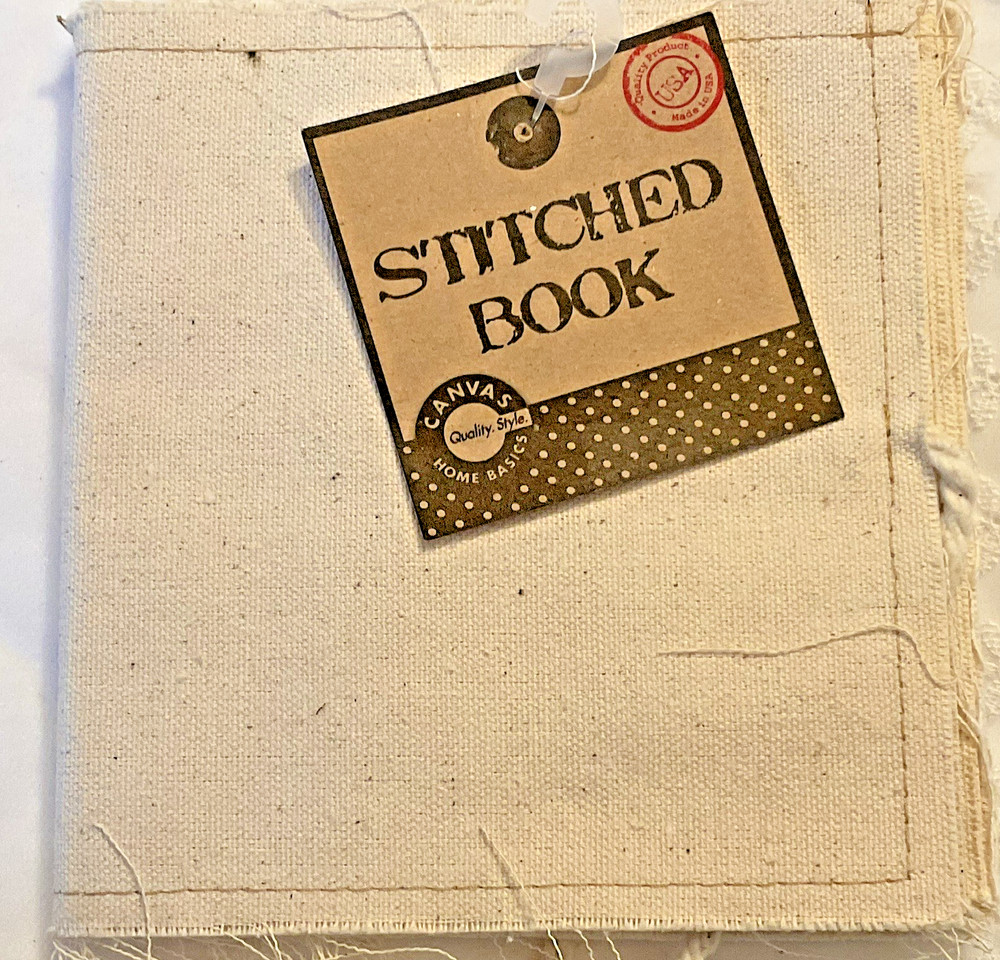 Stitched Book Cross Stitch 6x6 Home Basics Fabric 16 Pgs Twisted Thread Closure