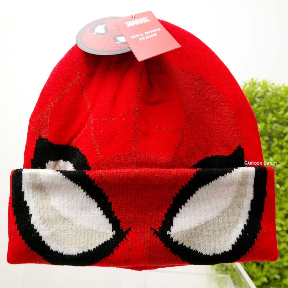 Spiderman Roll Down See Through Eyes Beanie Hat Mask One Size Trending