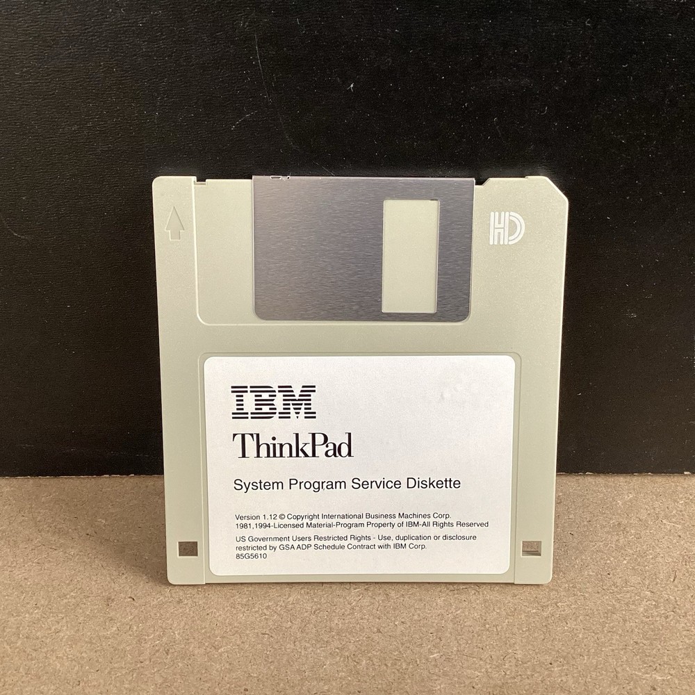 IBM Thinkpad System Program Service Diskette Version 1.12