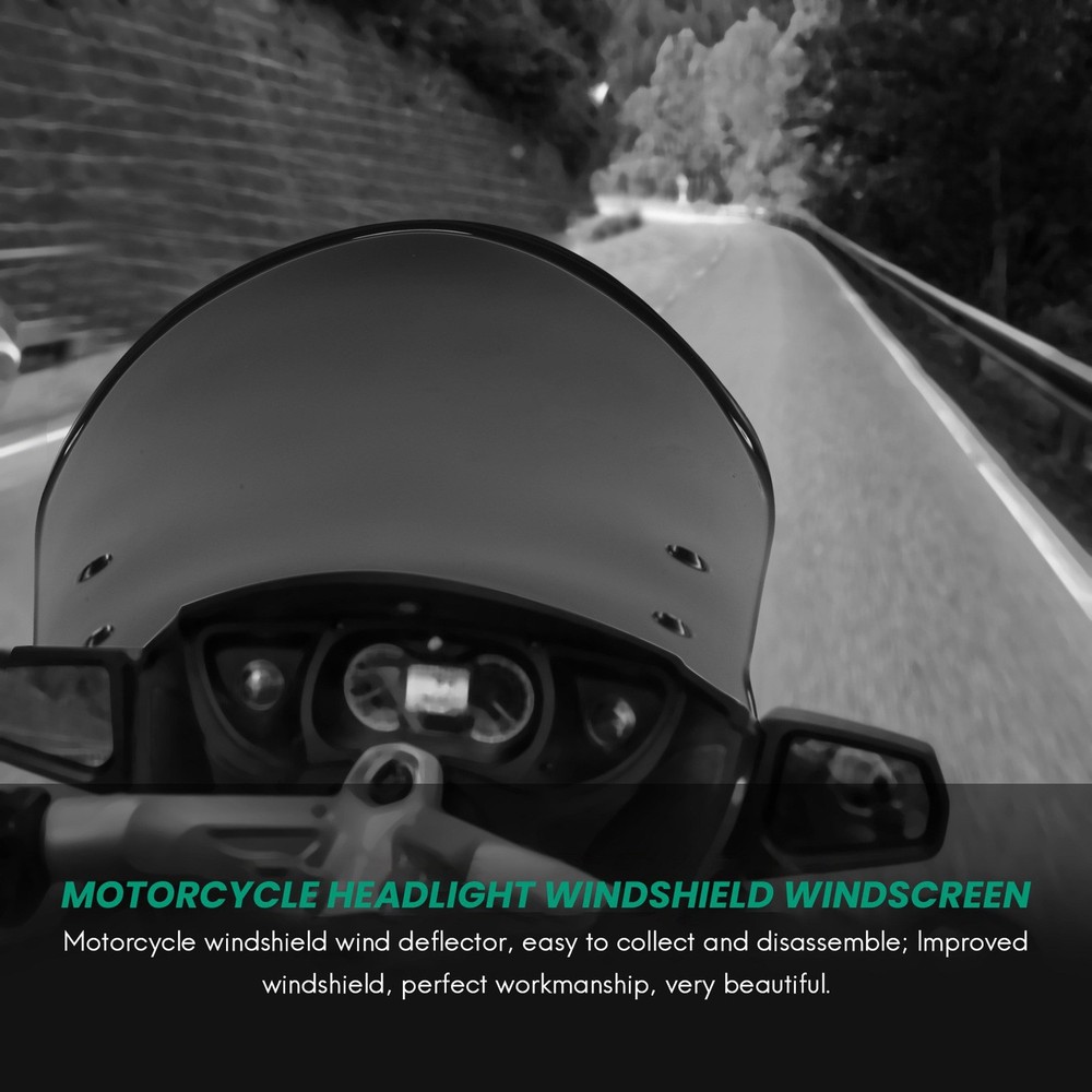 Airflow Adjustable Universal Motorcycle Headlight Windshield Windscreen6300
