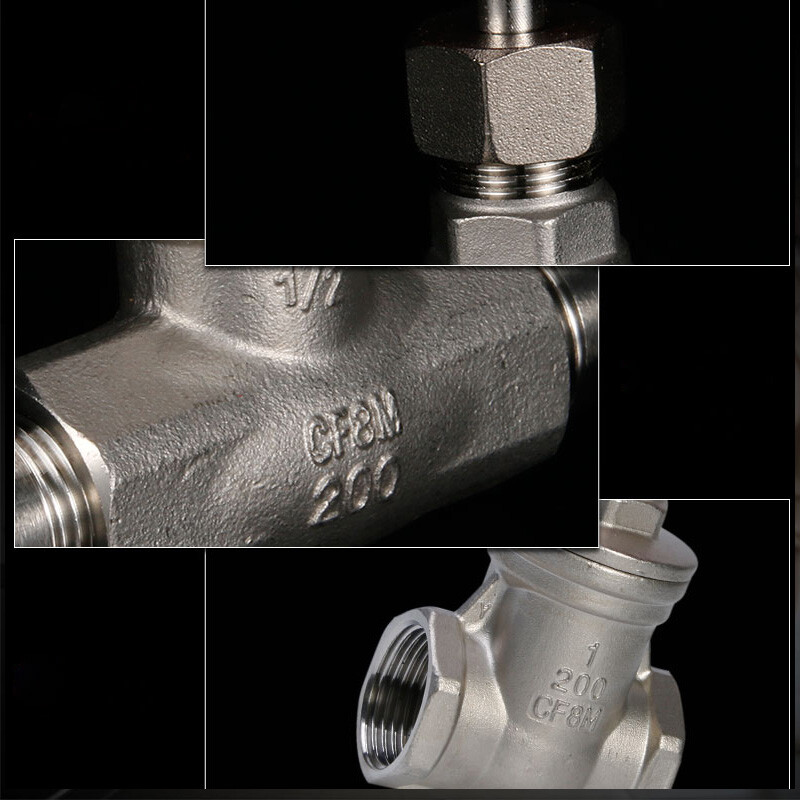Stainless Steel Gate Valve Female BSP Threaded/ Compression End Sizes 1.5", 2"