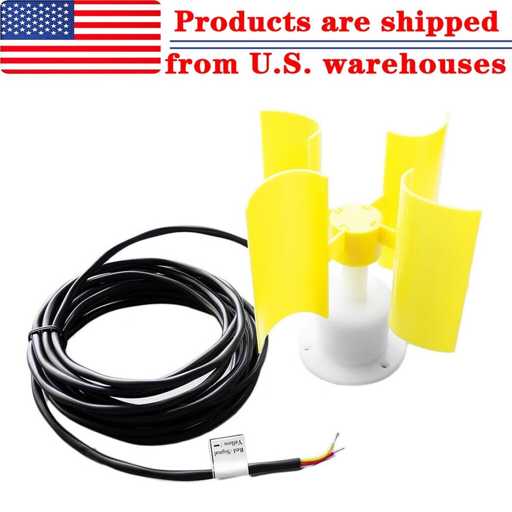 Wind Speed Sensor 12V/24V Voltage Output Anemometer +3M Cable Easy Installation