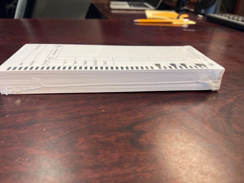 100 Ct Time Cards Punch Employee Payroll NEW