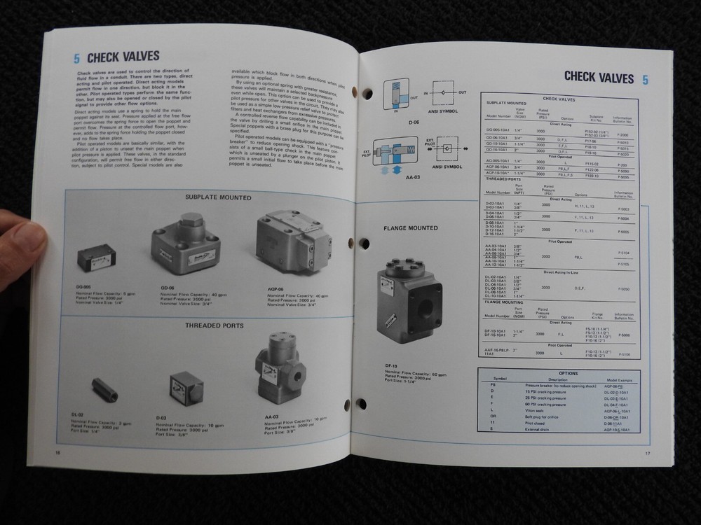 1980 Brown & Sharp Double A Hydraulic Products Engineering Sales Manchester MI