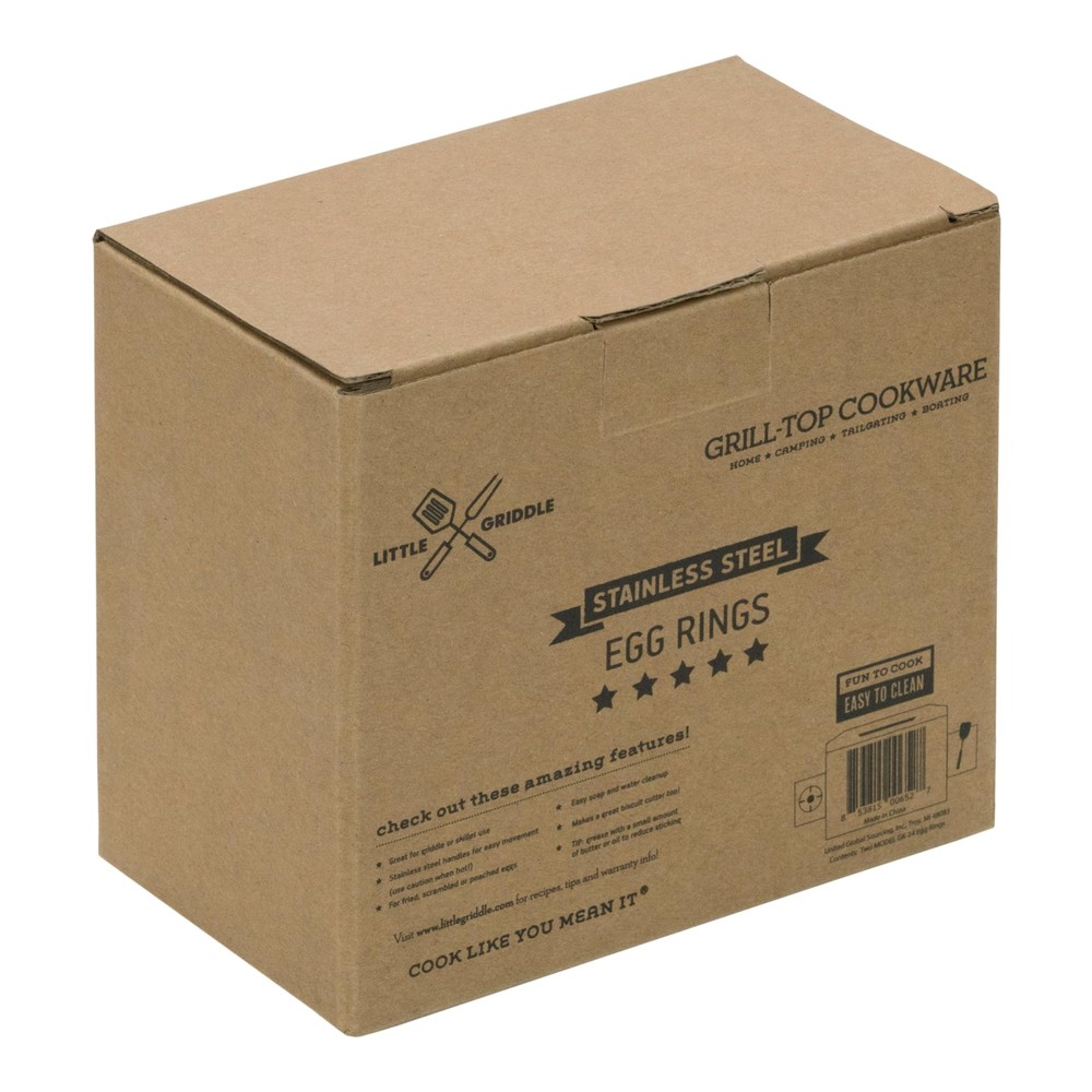 - Egg Rings Stainless Steel Construction with Built-in Tab-Style Handle Great...