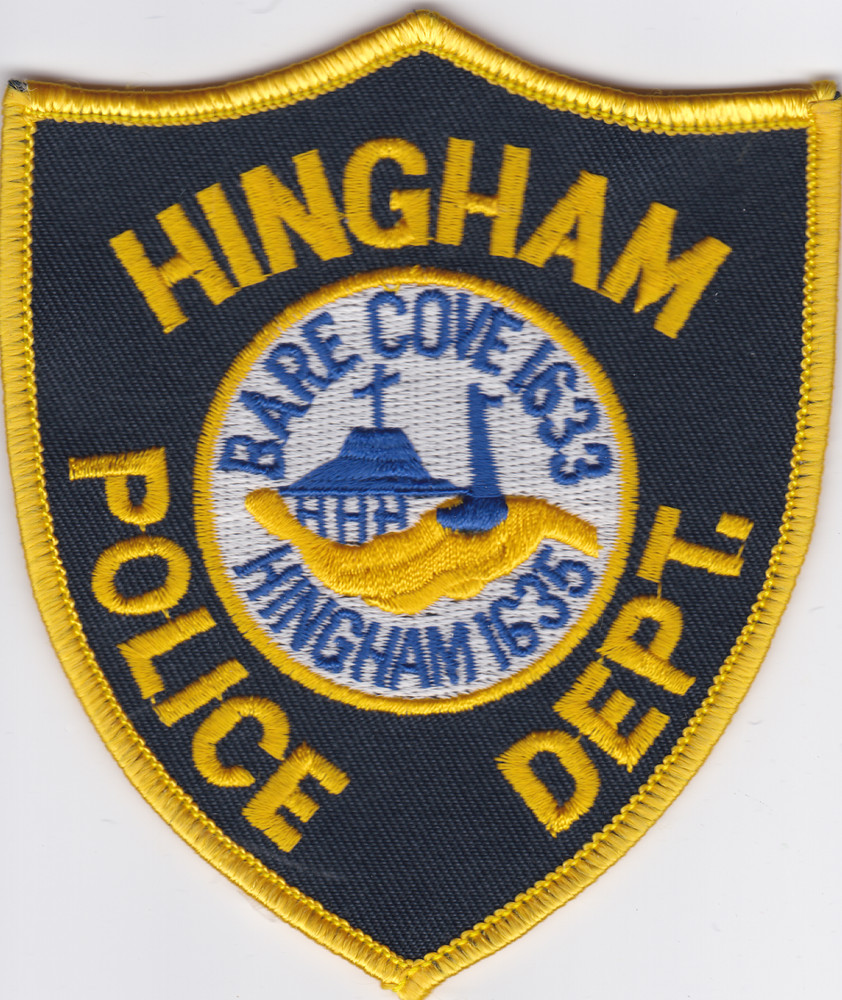 Hingham Massachusetts Police Department Iron-On Patch