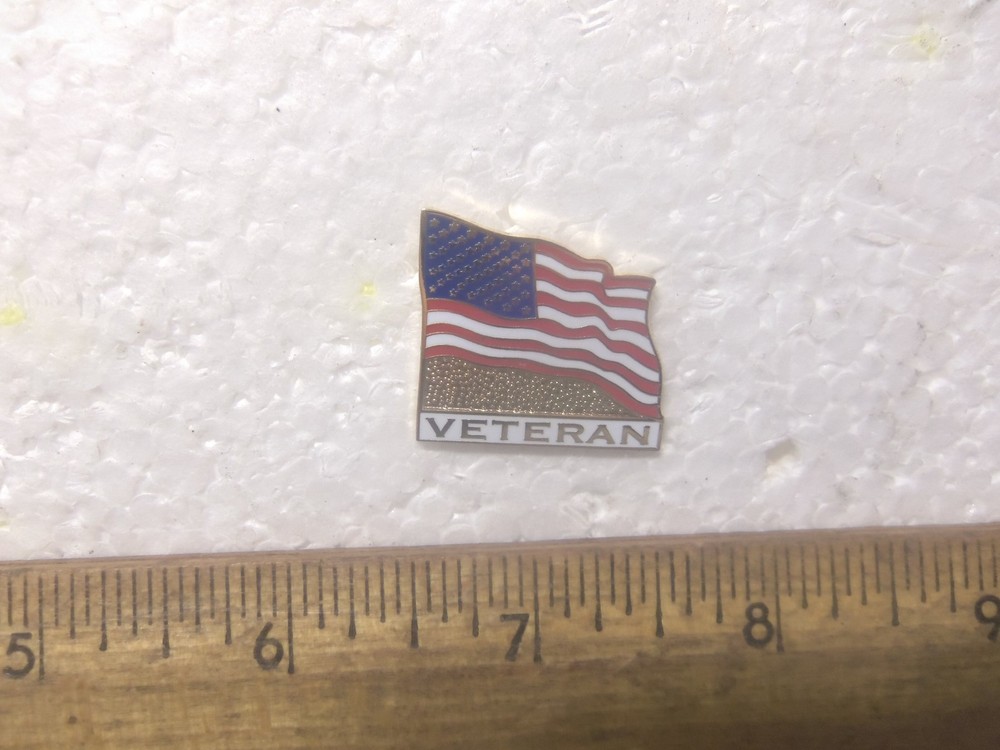 Veteran Pin with United States Flag
