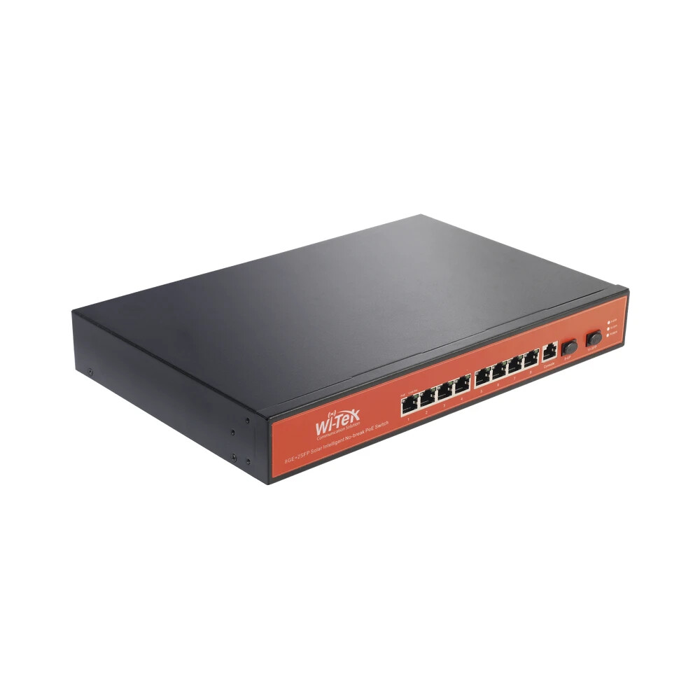 Wi-Tek WI-PMS310GF-UPS-PLUS 8-Port 2 x SFP Gigabit Managed Layer 2 Switch