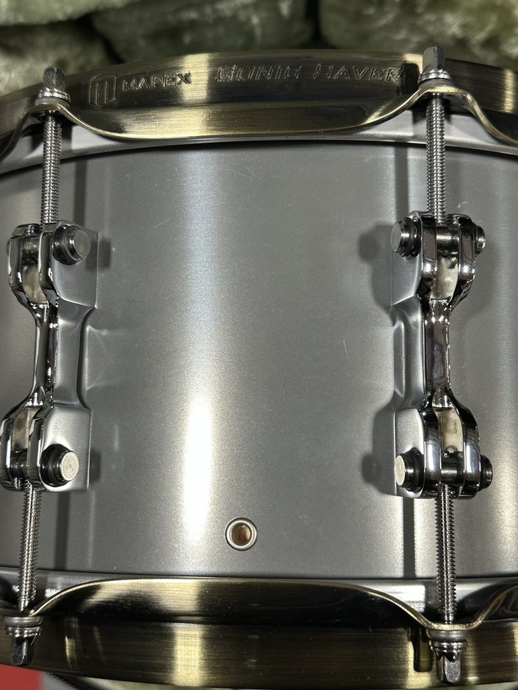 GMS Nickel Brass Maple Ltd Edition Snare Drum - Signed & Numbered