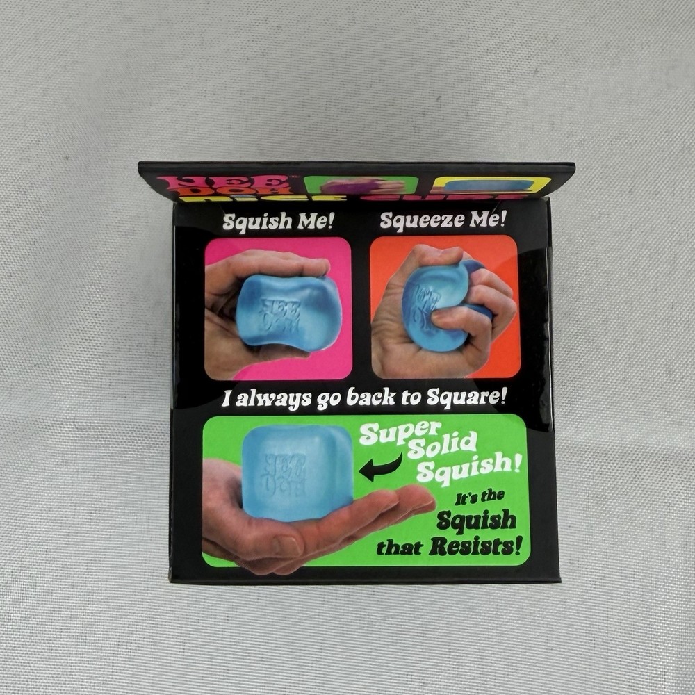 NeeDoh Nice Cube Super Solid Squish Pink Stress Toy New in Box