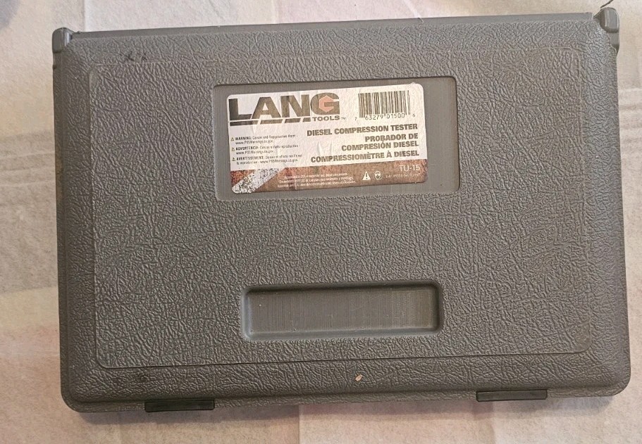 Lang Tools Diesel Compression Tester TU-15 In Box W/1 Adaptor