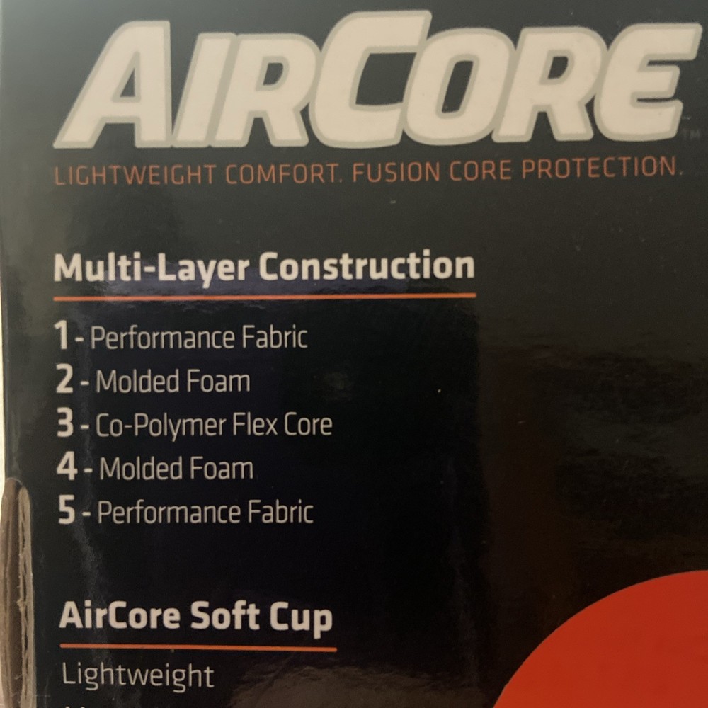 Shock Doctor Air Core Soft Cup • Gray/ Plates• Medium • New In Box