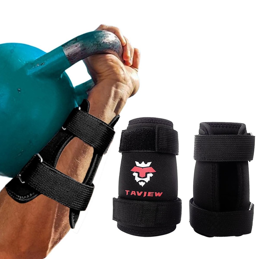 Kettlebell Wrist Guards, Adjustable Straps for Comfortable Fit, 7mm Protectio...