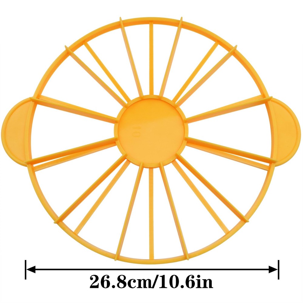 Cake Portion Cutter, Double Sided Cake Portion Marker, Round Cake Slicer, 10 ...