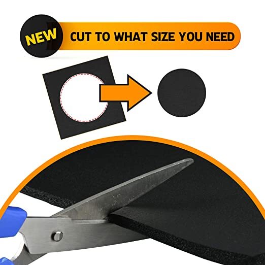 4 Sheets Adhesive Neoprene Rubber Sheet Sponge Foam Pad for Craft 2cm