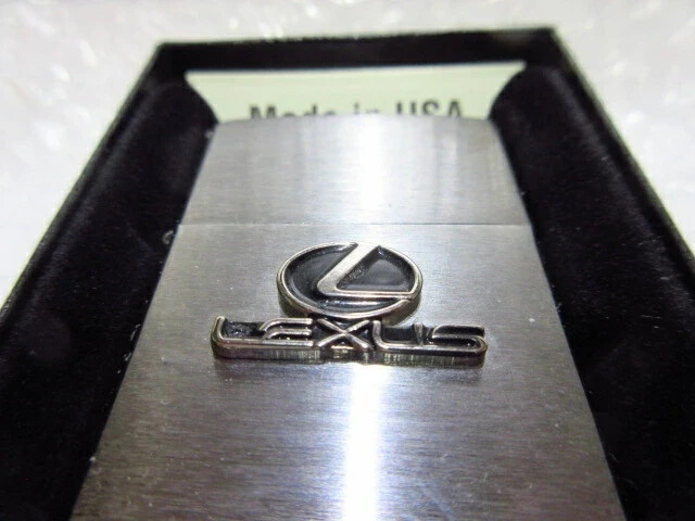 Zippo Lexus Emblem Logo Silver Polished One Sided Processing Lighter Slim Japan