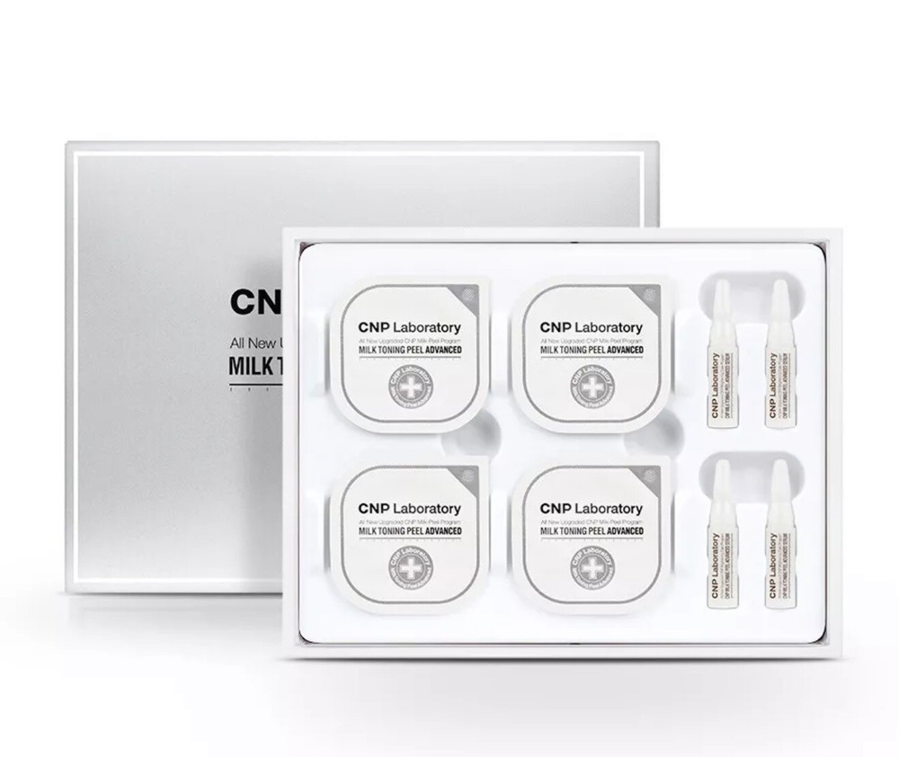 CNP Milk Toning Peel Advanced, 4 Weeks Home Peeling Program, Peel & Soothing