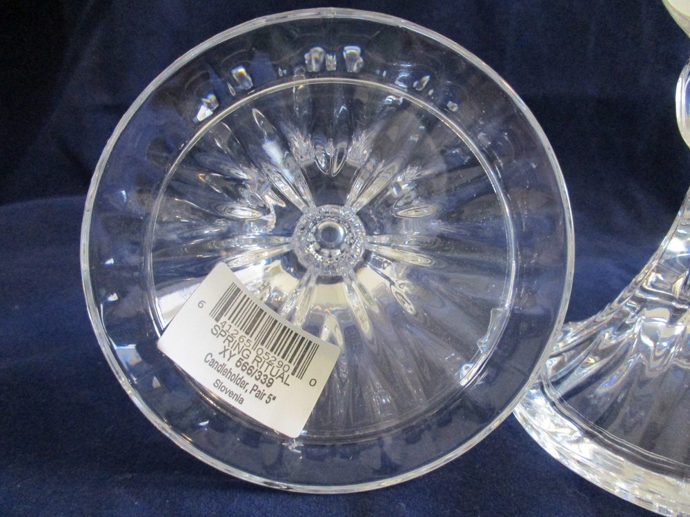 Mikasa Spring Ritual Crystal Candle Holders in Original Box