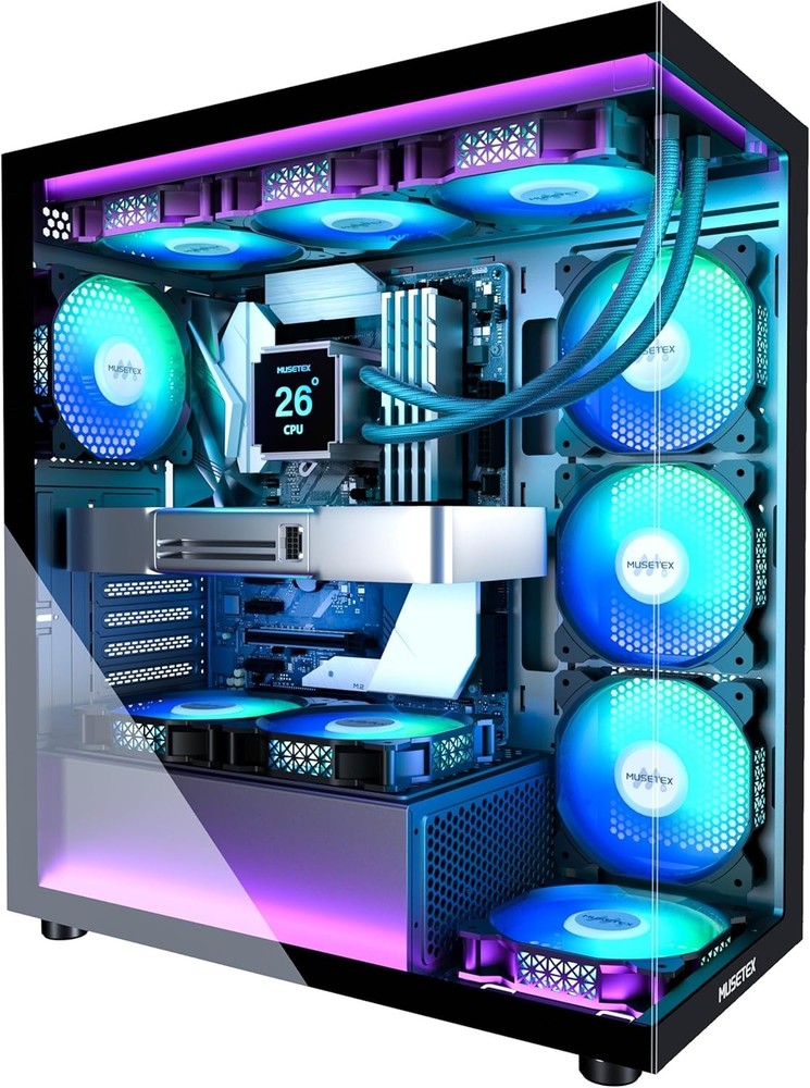 Elegant Mid Tower Computer Case with Exceptional Cooling & Style - K2 Black
