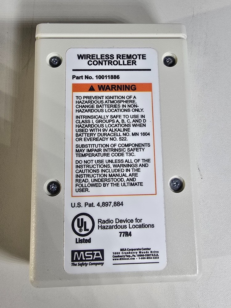 MSA 10011886 Wireless Remote Controller