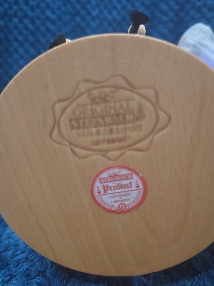 Vintage Steinbach Nutcracker Bug Collector W/Bug Net, Specimens & Ladybug